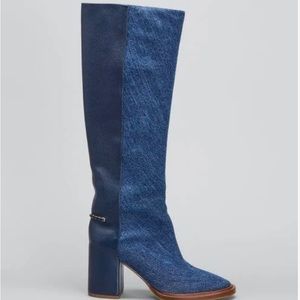 Chloé
Women's Blue Edith Denim Knee-high Boots